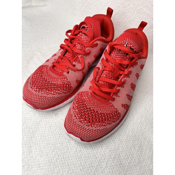 APL Mens Techloom Propeplum Red Mesh sneaker shoes Mens Sz 8.5 - Picture 6 of 10